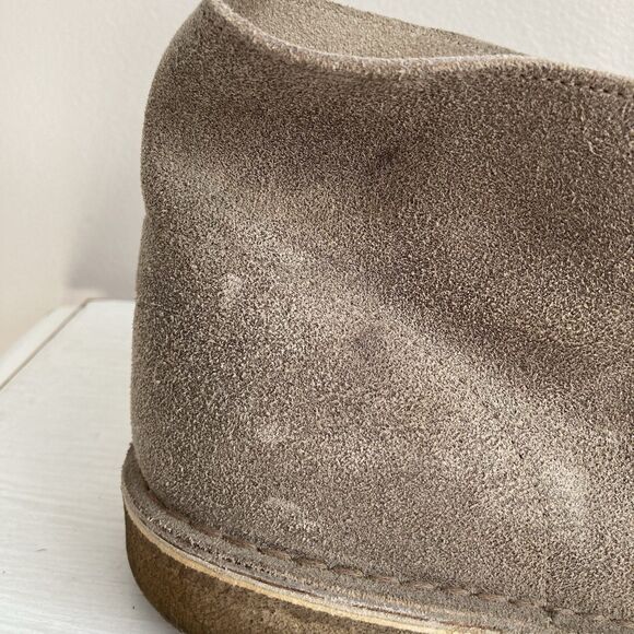 Clarks Mens Desert Chukka Boots Tan Suede Leather Chukka Boots Size 13 Lace Up - Picture 6 of 12